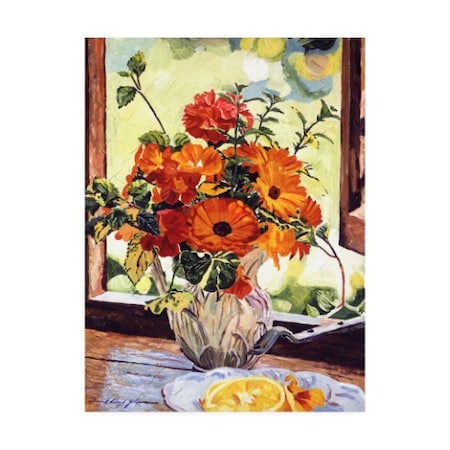 David Lloyd Glover 'Summer House Still Life' Canvas Art,14x19